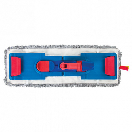 Насадка МОП плоская для швабры/держателя 50 см, ТИП У/К, хлопок/микрофибра, СЕРАЯ, LAIMA EXPERT, 606630