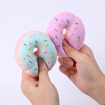 Игрушка-антистресс "ПОНЧИК", 8 см, ассорти, 4 цвета, дисплей, JOLLY JOT (ДЖОЛЛИ ДЖОТ), 665795