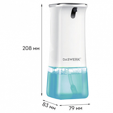 Сенсорный бесконтактный дозатор диспенсер для жидкого мыла/средства для посуды, 350 мл, DASWERK (ДАСВЕРК), 607845