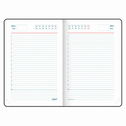 Ежедневник недатированный А5 148х218 мм GALANT "Ritter", под кожу, 160 л., коричневый, 114466