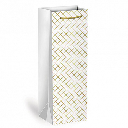 Пакет подарочный под бутылку (1штука) 13х9x36см (B) "Leather Bottle Bag", ассорти, ЗОЛОТАЯ СКАЗКА, 700802