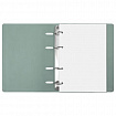 Тетрадь на кольцах А5 (180х220 мм), 120 листов, под кожу, клетка, BRAUBERG "Joy", бирюзовый/серо-голубой, 129993