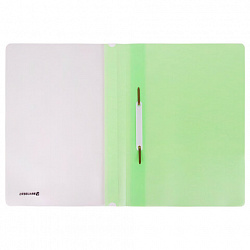 Скоросшиватель пластиковый BRAUBERG "Pastel" А4, 130/180 мкм, мятный, 270458