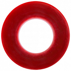 Монтажная прозрачная суперпрочная двухсторонняя лента 10 мм х 5 м, акриловая, толщина 1 мм, WBZ (ВБЗ), 700423