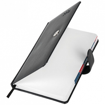 Ежедневник датированный 2026 А5 148х218 мм, GALANT "Ritter", под кожу, черный, 117491