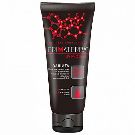 Крем защитный 100 мл, PRIMATERRA UV PROTECT, от УФ-излучения диапазонов А,В,С, универсальный