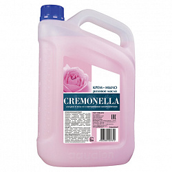 Мыло-крем жидкое 5 л CREMONELLA "Розовое масло", ПРЕМИУМ, перламутровое, из натуральных компонентов, 102219