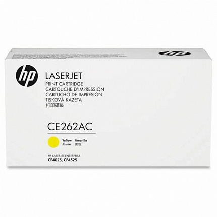 Картридж лазерный HP (CE262A) ColorLaserJet CP4025/4525, №647A, желтый, оригинальный, ресурс 11000 страниц
