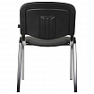 Стул для персонала и посетителей BRABIX "Iso CF-001", хромированный каркас, ткань серая с черным, 531420