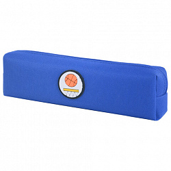 Пенал ЮНЛАНДИЯ ЮНИОР, 1 отделение, полиэстер, аппликация, "Basketball", 20х6х4 см, 273798