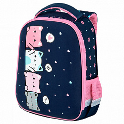 Ранец BRAUBERG KIDS START, 1 отделение, 2 кармана, Anti-gravity, 35х26х13 см, 273150