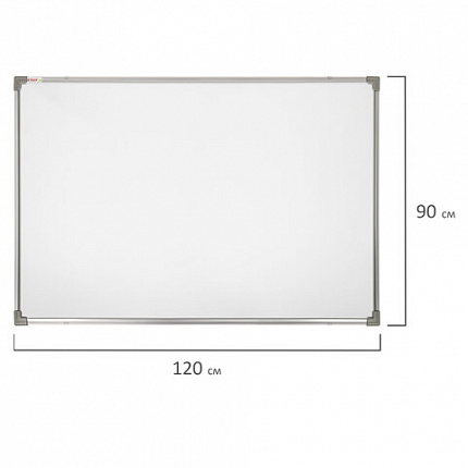 Доска магнитно-маркерная 90х120 см, металлическая рамка, STAFF ECO, 238138