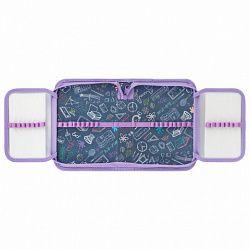 Пенал ПИФАГОР, 1 отделение, 2 откидные планки, полиэстер, 20х14 см, "Cats selfie", 273477