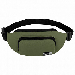 Сумка на пояс HEIKKI RIO (ХЕЙКИ), карман, регулируемый ремень, хаки, 30х12x10 см, 272616
