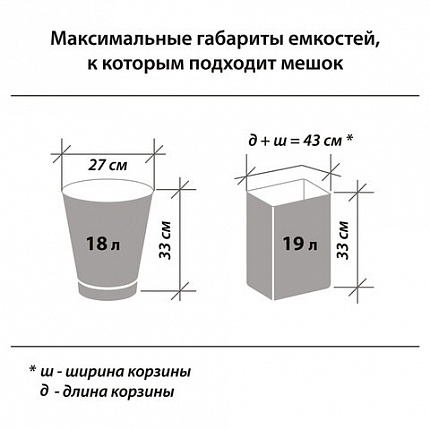 Мешки для мусора с завязками 30 л, черные, в рулоне 30 шт., прочные, ПНД 14 мкм, 45х57 см, ОФИСМАГ, 601396