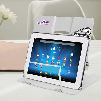 Подставка для книг и учебников ЮНЛАНДИЯ "Play Football", регулируемый угол наклона, металл, 237574