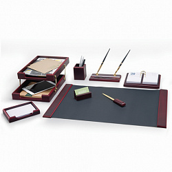 Набор подарочный настольный BESTAR "Titan" из дерева, 9 предметов, цвет "красное дерево", 236366