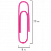 Скрепки EXTRA BRAUBERG 28 мм цветные 100 штук, 271313