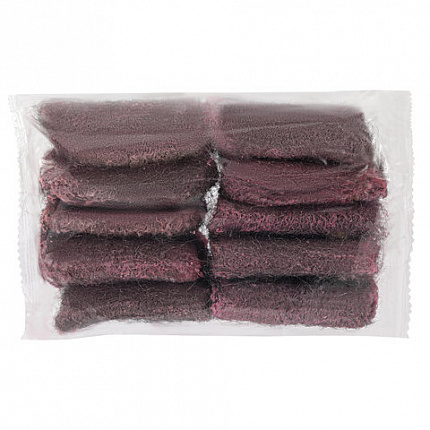 Губка для посуды металлическая с мыльной пропиткой, деликатная, КОМПЛЕКТ 10 штук, LAIMA, 702229