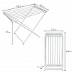 Сушилка для белья электрическая, напольная, раскладная, алюминиевая, нагрев 60 °С, LAIMA HOME, 700977