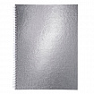 Тетрадь бумвинил А4 96 л., гребень, офсет №1, клетка, "СЕРЕБРО Metallic", HATBER, 077198, 96Т4бвВ1гр