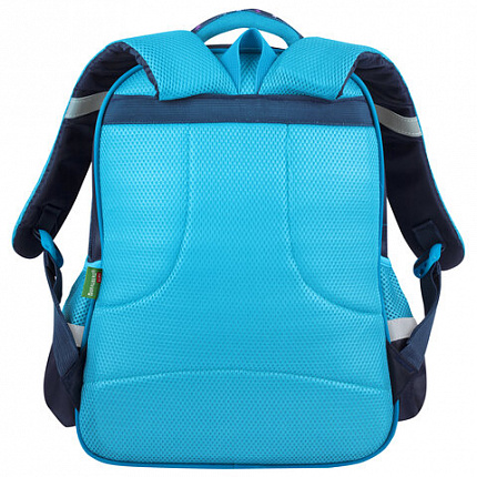 Рюкзак BRAUBERG KIDS FLOSSY, 2 отделения, 3 кармана, "Sky girl", 3D-панель, 40х28х18 см, 273179