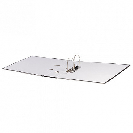 Папка-регистратор ОФИСМАГ, фактура стандарт, с мраморным покрытием, 50 мм, черный корешок, 222096