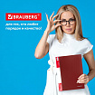 Папка 40 вкладышей BRAUBERG стандарт, красная, 0,7 мм, 221602