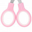 Ножницы BRAUBERG KIDS 130 мм, ручки розовые, закругленные лезвия с линейкой, 274063