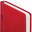 Ежедневник недатированный А5 138х213 мм, BRAUBERG "Slot", под кожу, держатель для ручки, 160 листов, красный, 116606