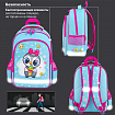 Рюкзак ПИФАГОР SCHOOL, 1 отделение, 3 кармана, "Smart penguin", 38x28х14 см, 271403