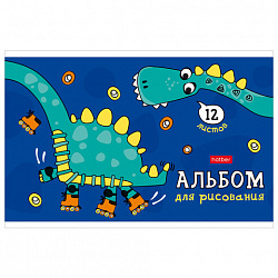 Альбом для рисования МАЛЫЙ ФОРМАТ А5, 12 л., скоба, обложка картон, HATBER, 205х140 мм, "Мир, в котором я живу", 079748, 12А5В