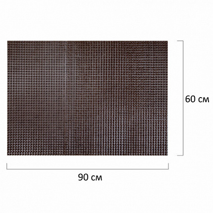 Коврик придверный 60х90 см, ВЕНГЕ пластиковый грязезащитный толщина 10 мм "ТРАВКА", PRIMILA (ПРИМИЛА), 701067