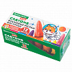 Восковые мелки фигурные BRAUBERG KIDS "РАКЕТА", НАБОР 12 цветов + НАКЛЕЙКИ В ПОДАРОК, 273082