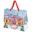 Пакет подарочный (1 шт.) новогодний 26х13х32 см "Winter Wonderland", фольга, ассорти, ЗОЛОТАЯ СКАЗКА, 592443
