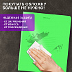 Тетрадь пластиковая обложка (НЕОН) А5, 48 листов, скоба, клетка, BRAUBERG "Smart Cover", ЗЕЛЕНАЯ, 405038