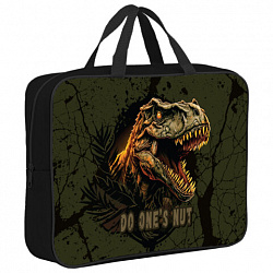 Папка на молнии с ручками BRAUBERG А4, 1 отделение, полиэстер, 80 мм, "Dino attack", 272179