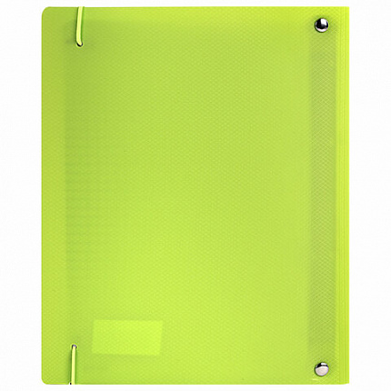 Тетрадь на кольцах А5 175х220мм, 120л, пластик, с резинкой, BRAUBERG, Салатовый, 404619