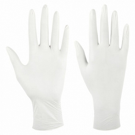 Перчатки латексные смотровые SFM Grip-Surface/ L 254 SC, Германия, 50 пар (100 штук), размер 7-8, М (средний)