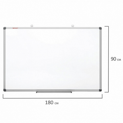 Доска магнитно-маркерная 90х180 см, алюминиевая рамка, BRAUBERG "Extra", 237557