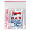 Пакеты с замком ZIP LOCK "зиплок", комплект 100 шт., 100х150 мм, ПВД, толщина 35 микрон, BRAUBERG, 606211