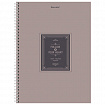 Тетрадь А4, 120 л., BRAUBERG, гребень, клетка, матовая ламинация, "Винтаж", 405644