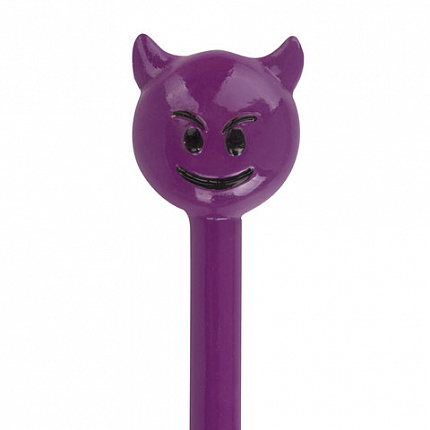 Ручка фигурная "СМАЙЛИКИ МИКС-2", СИНЯЯ, 4 дизайна ассорти, линия письма 0,5 мм, дисплей, BRAUBERG, 142772