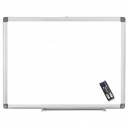 Набор для магнитно-маркерной доски (магнитный стиратель, 2 маркера 5 мм: черный, синий), BRAUBERG, 236853