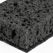 Губки для посуды 9,8х6,6х3 см, КОМПЛЕКТ 10 шт., SQUARE BLACK, КРУПНОПОРИСТЫЙ поролон с абразивным слоем, LAIMA, 608648