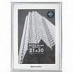 Рамка 21х30 см небьющаяся, багет 12 мм, пластик, BRAUBERG "Original", серебристая, 391231