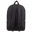 Рюкзак STAFF TRIP универсальный, 2 кармана, черный с салатовыми деталями, 40x27x15,5 см, 270788