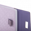Ежедневник недатированный А5 145х215 мм, BRAUBERG "Stitch", под кожу, магнит, 160 л., сиреневый, 116589
