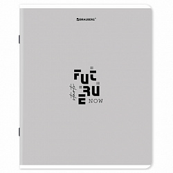 Тетрадь А5, 48 л., BRAUBERG, скоба, клетка, матовая ламинация, "Однотонный_Пастель_2", (микс в спайке), 405336