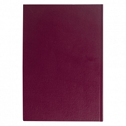 Книга учета 96 л., клетка, твердая, бумвинил, блок офсет, А4 200х290 мм, BRAUBERG, бордовая, 130224